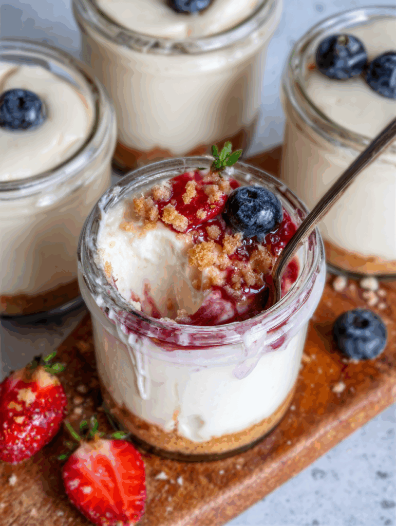Creamy High Protein Cheesecake Jars