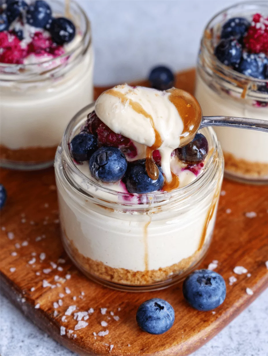 Creamy High Protein Cheesecake Jars