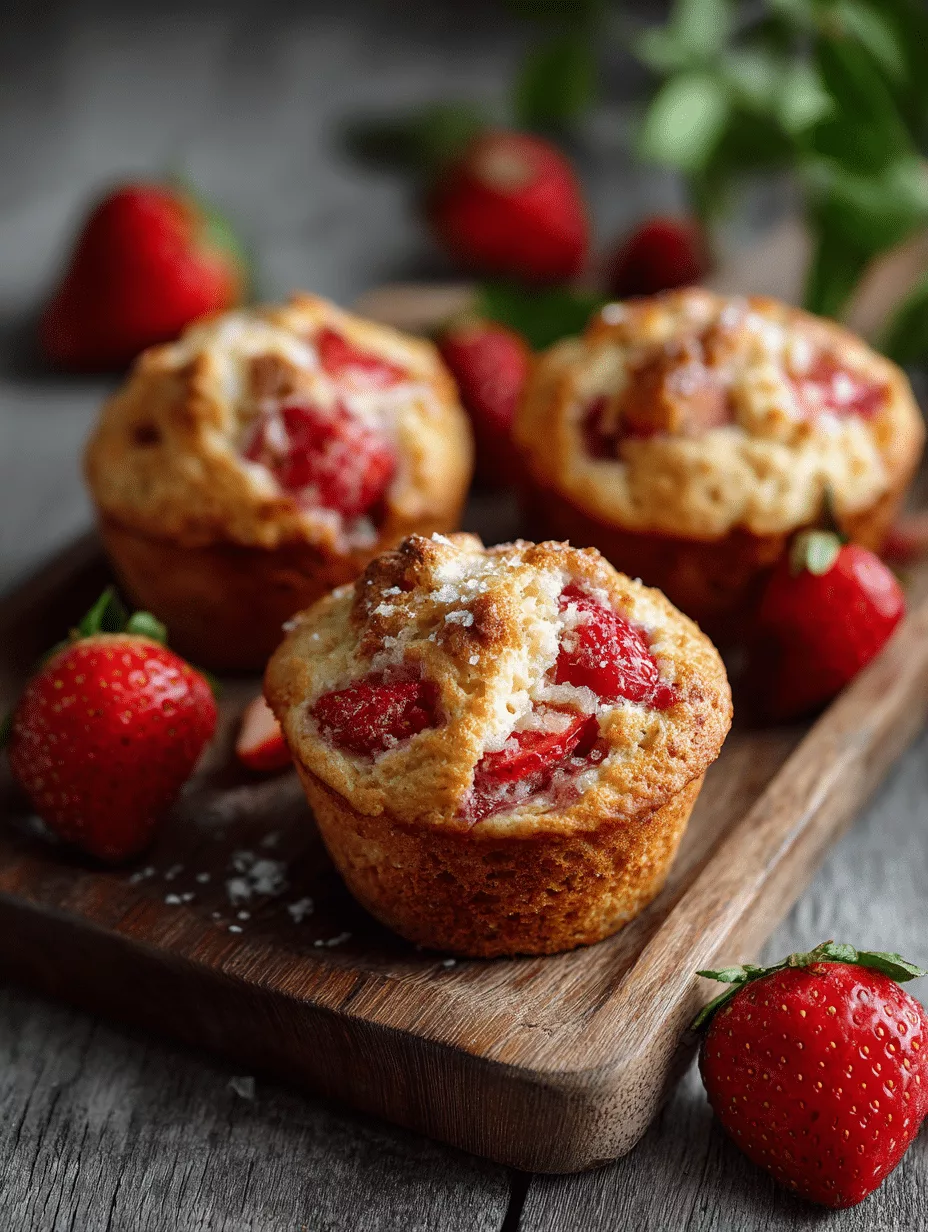 High Protein Strawberry Muffins with Cottage Cheese
