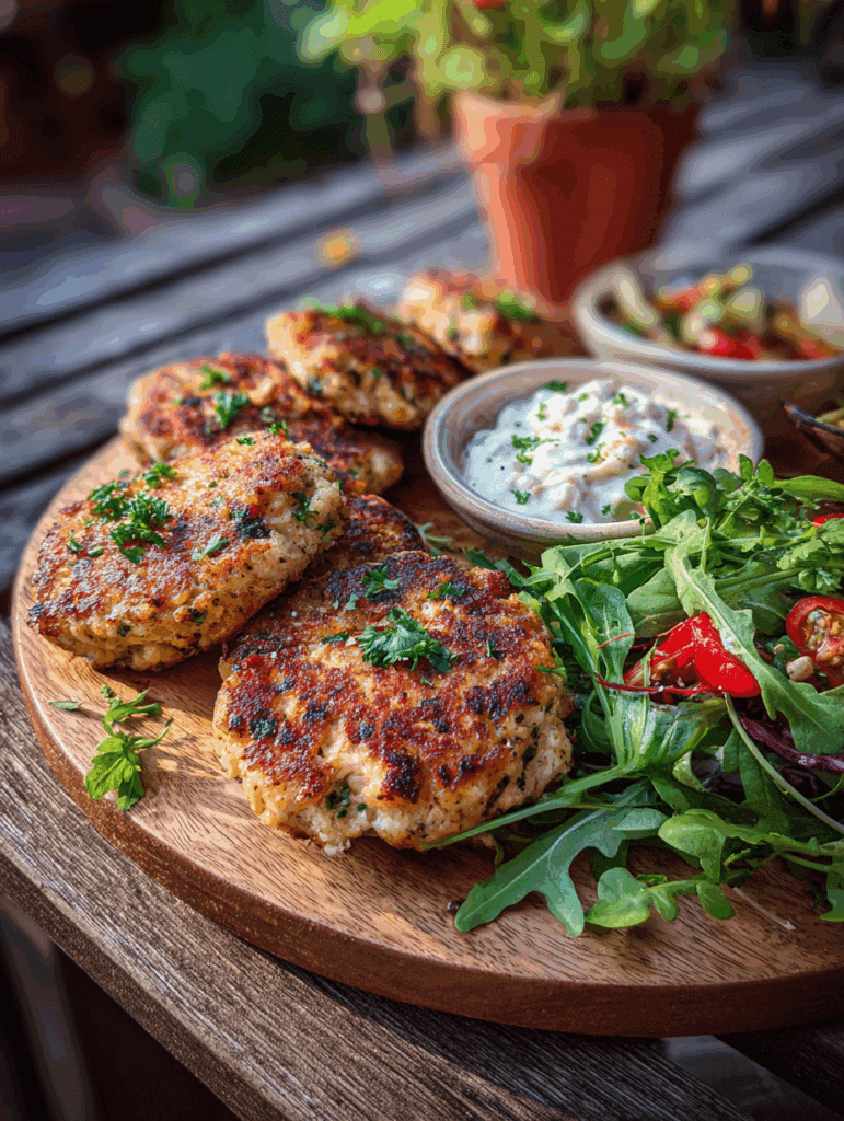 Mediterranean Chicken Patties