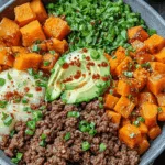 Spicy Ground Beef & Sweet Potato Protein Bowl