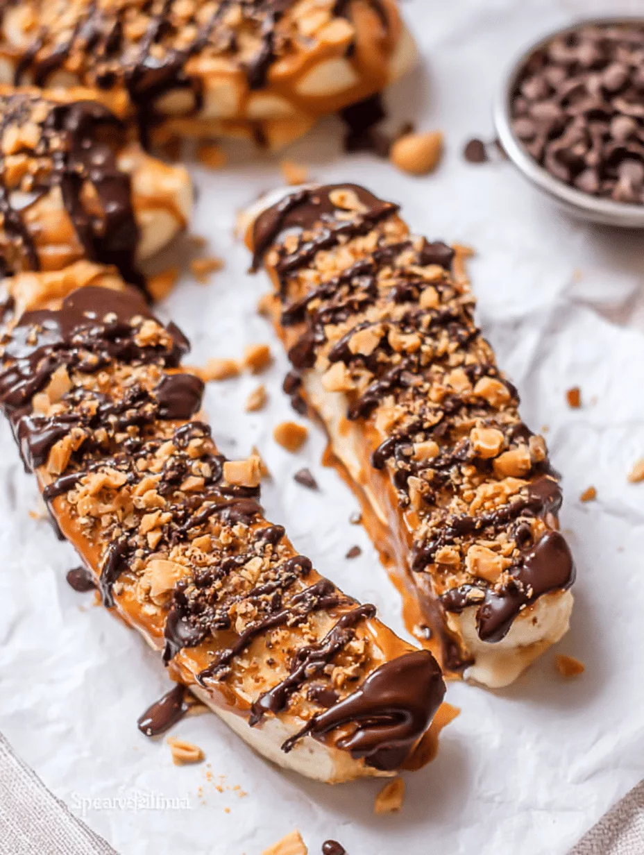Frozen Banana Snickers