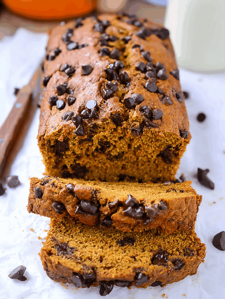 Pumpkin Chocolate Chip Bread