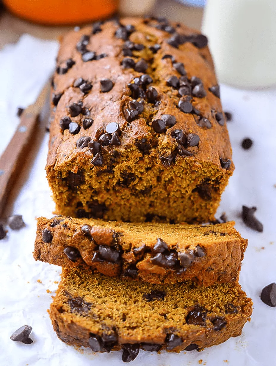 Pumpkin Chocolate Chip Bread