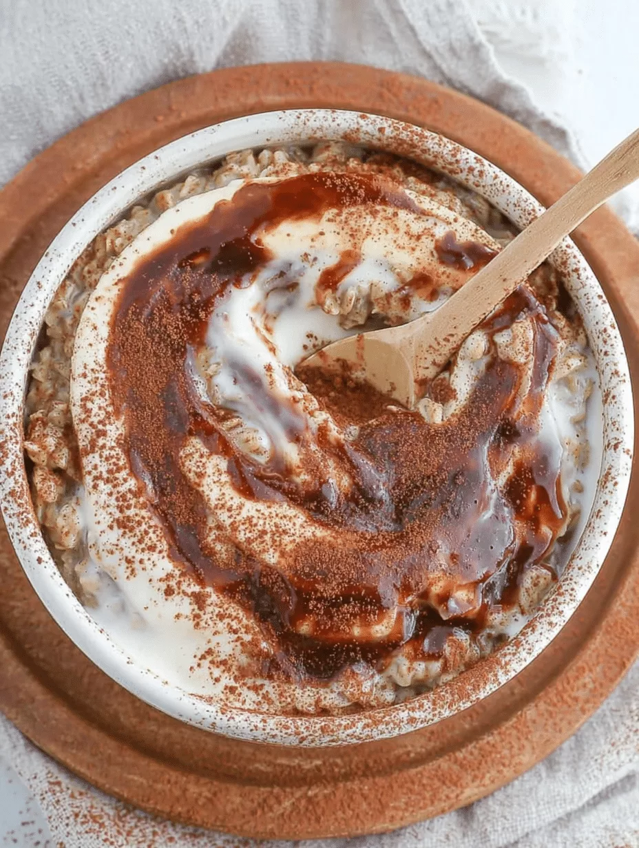 Healthy Tiramisu Oatmeal