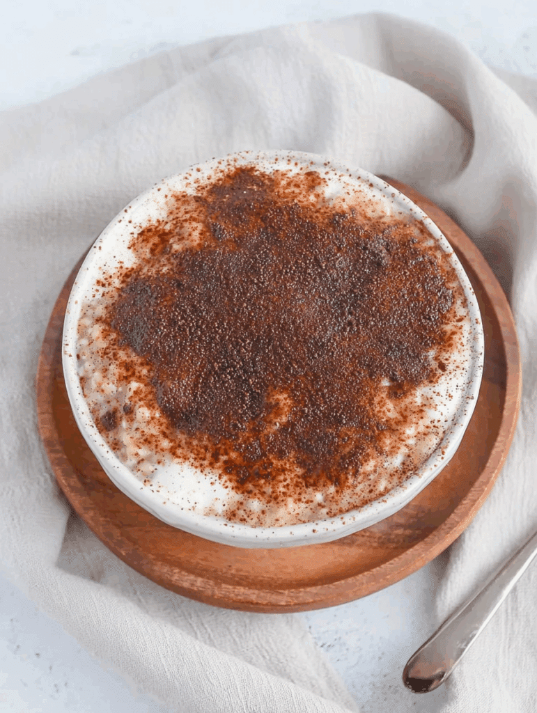 Healthy Tiramisu Oatmeal 