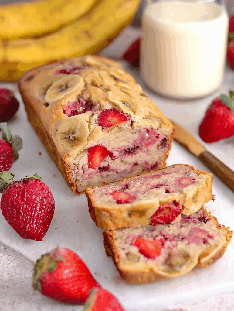 Banana Strawberry Bread lc