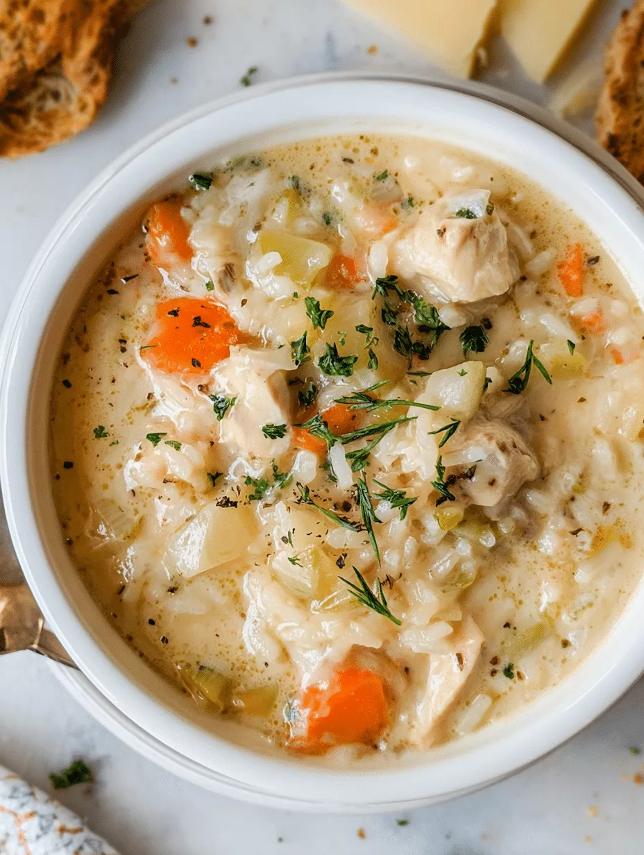 Creamy Chicken and Rice Soup