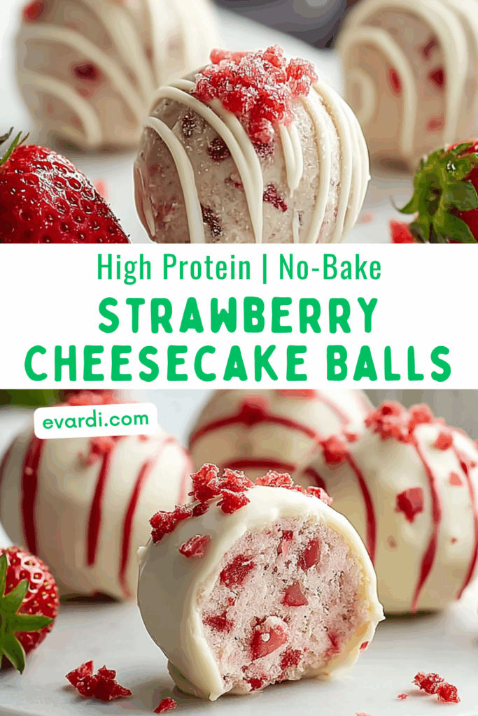 Strawberry Cheesecake Protein Balls
