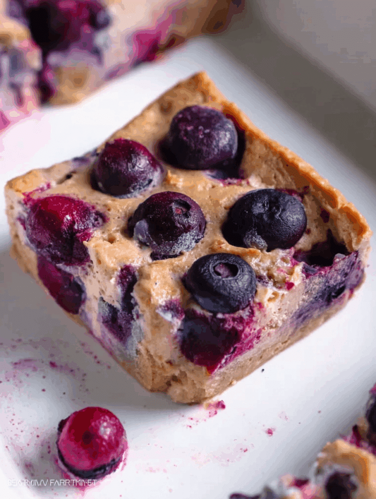 Blueberry Cottage Cheese Breakfast Bake