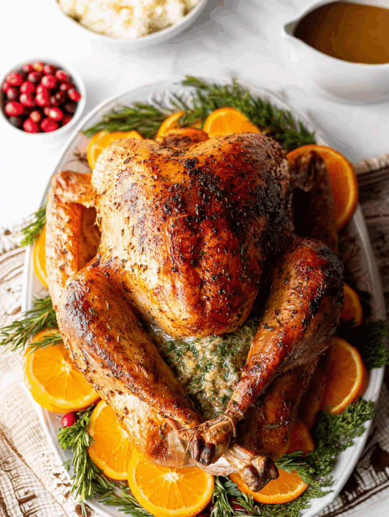 Classic Roast Turkey with Herb Butter Rub