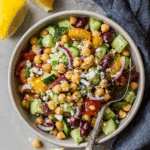 Under 200 Calorie Mediterranean Chickpea Salad