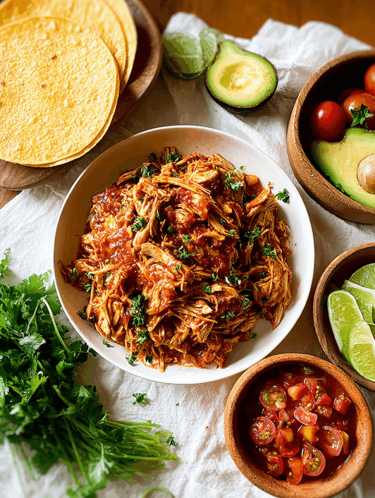 Low-Carb Slow Cooker Salsa Chicken