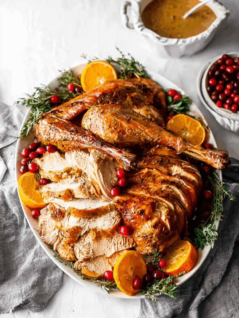 Classic Roast Turkey with Herb Butter Rub
