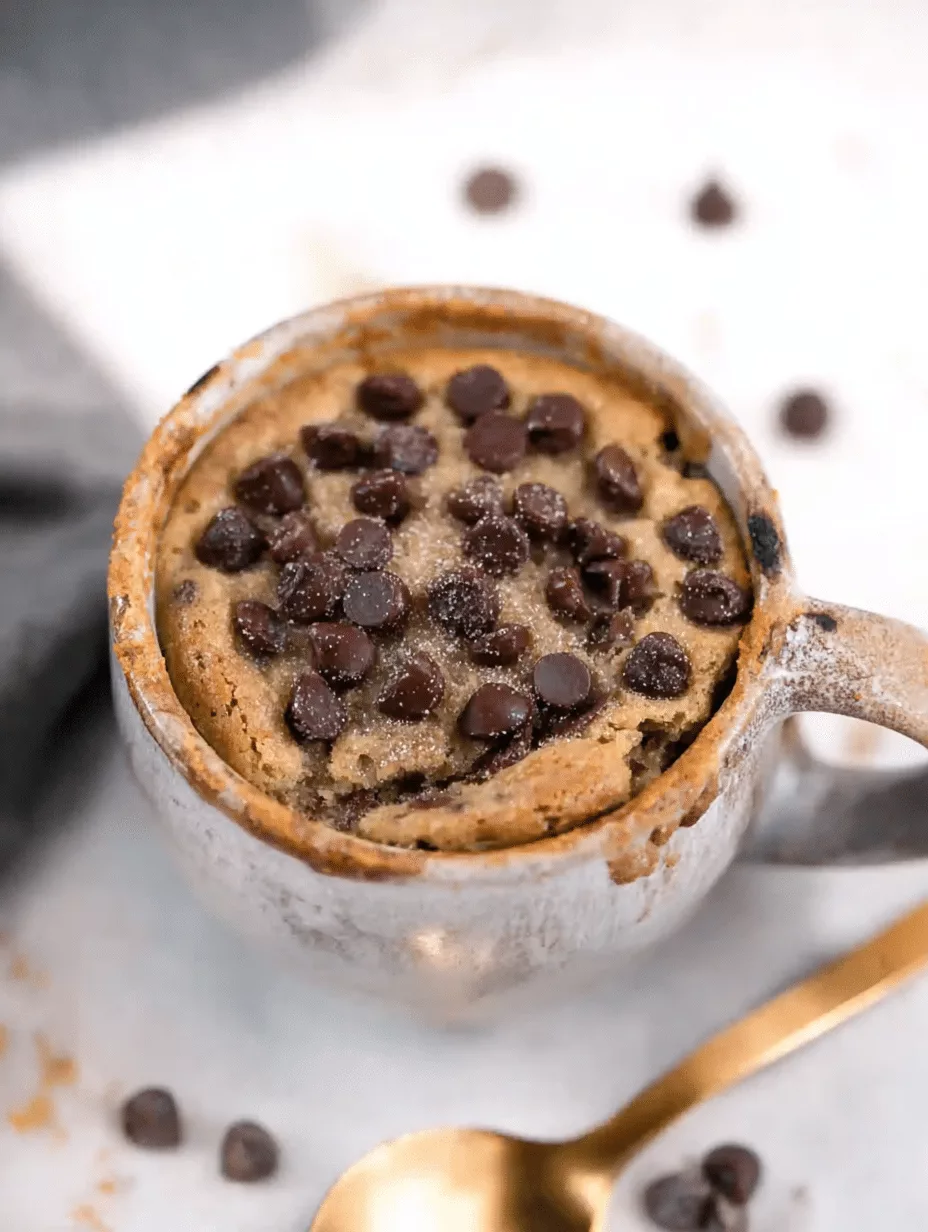 Chocolate Chip Mug Cake Recipe