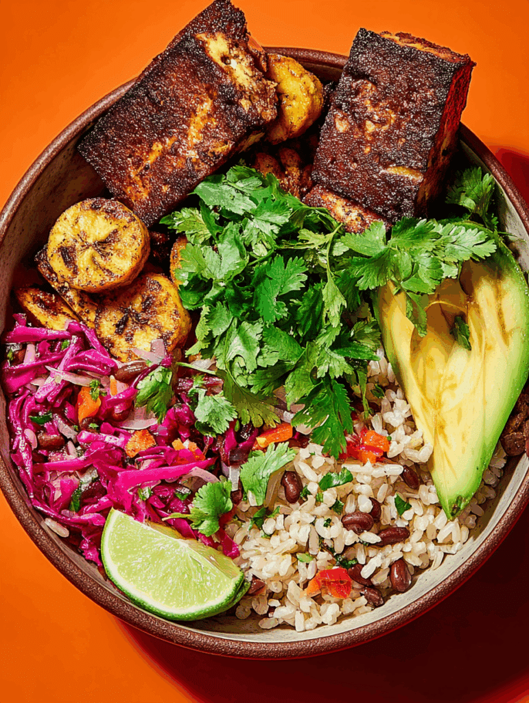 Jerk Tofu Grain Bowl