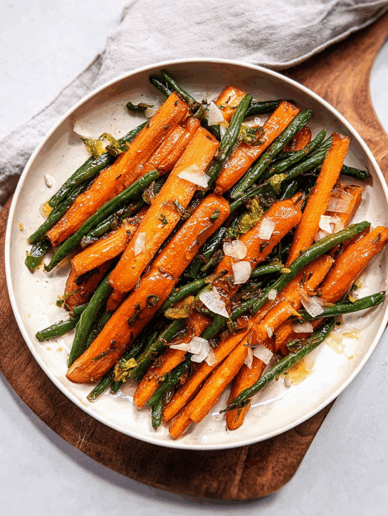 Honey-Glazed Carrots with Green Beans