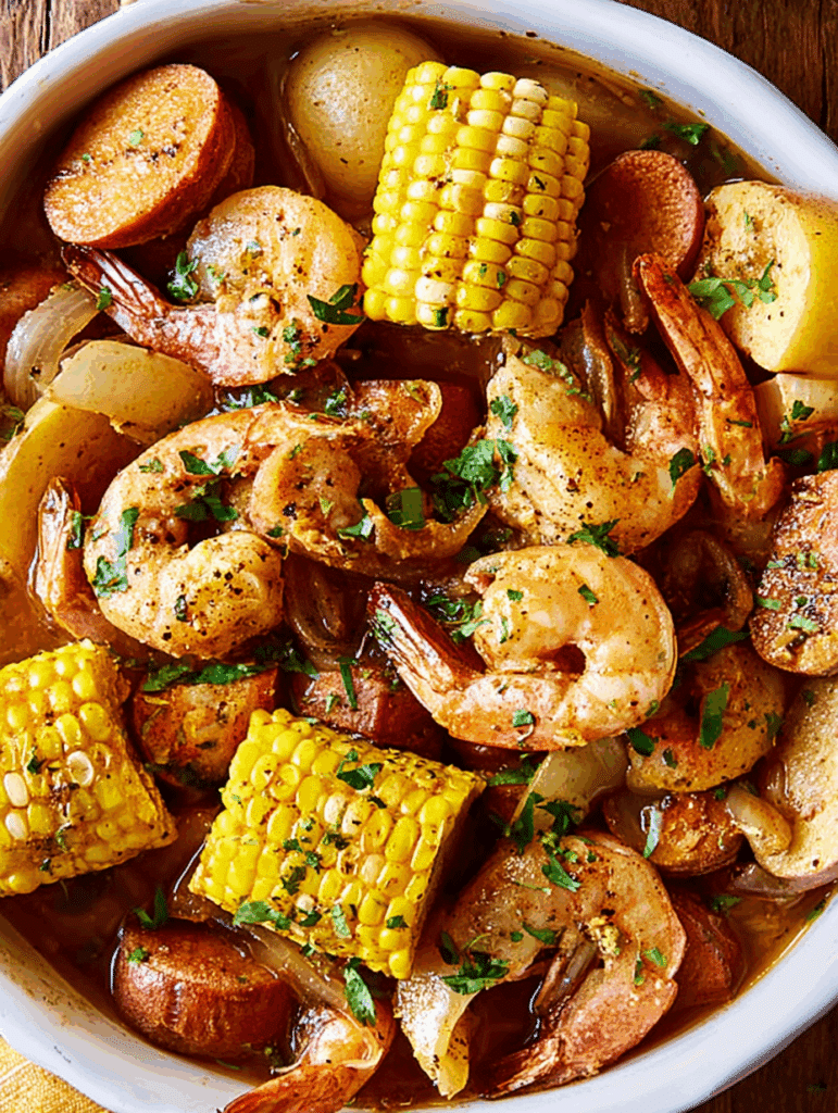Slow Cooker Shrimp Boil