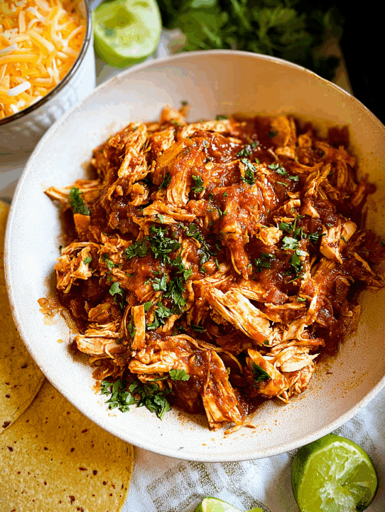 Low-Carb Slow Cooker Salsa Chicken