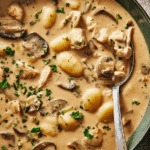 Creamy Chicken Marsala Gnocchi Soup