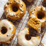 Baked Pumpkin Donuts with Maple Glaze