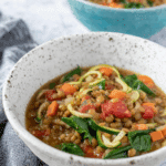 Healthy 198-Calorie Lentil Soup with Spinach