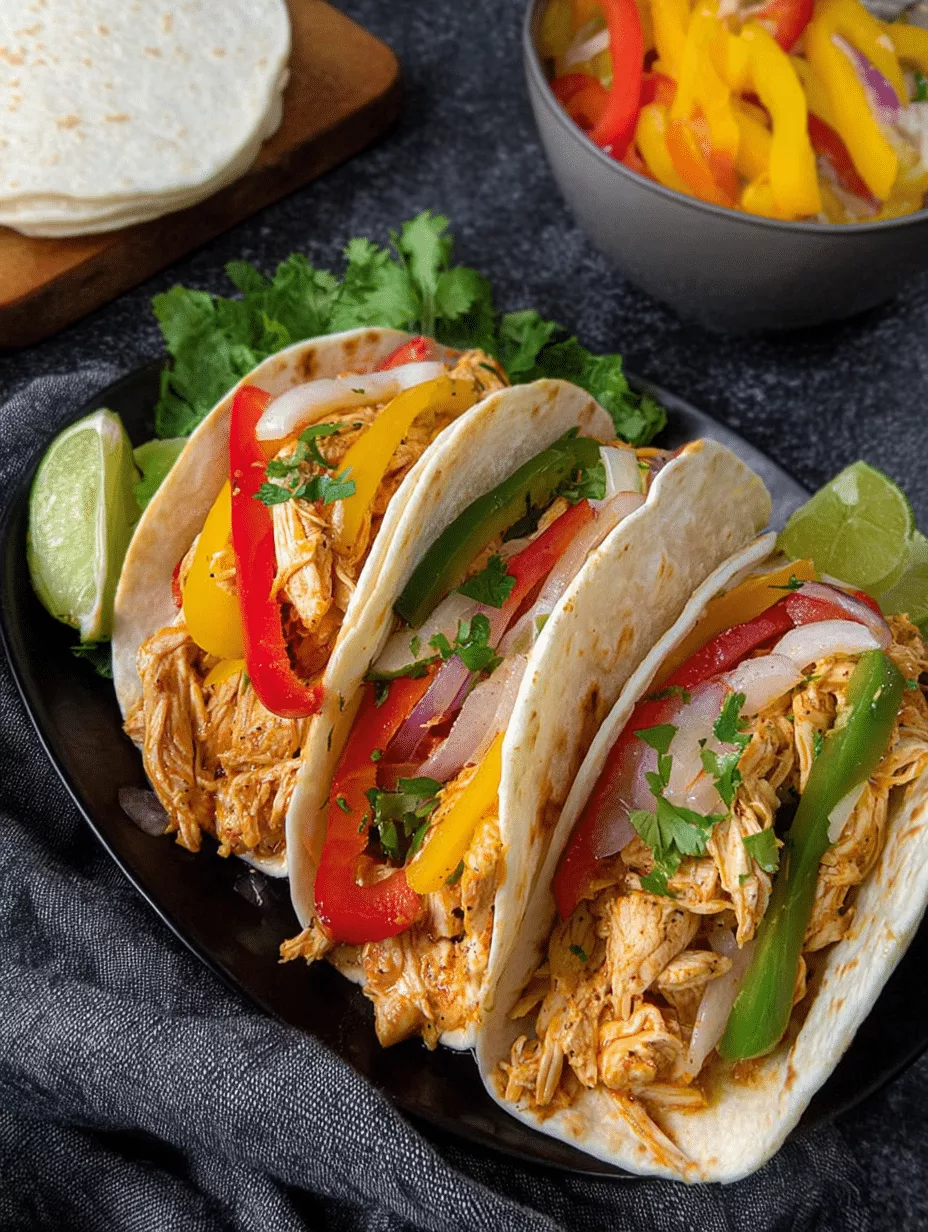 Crockpot Chicken Fajitas