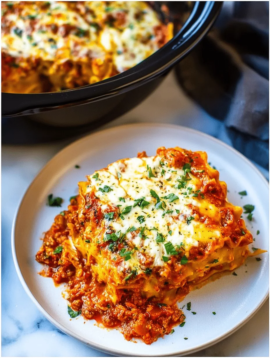 Easy Crockpot Lasagna with Minimal Prep