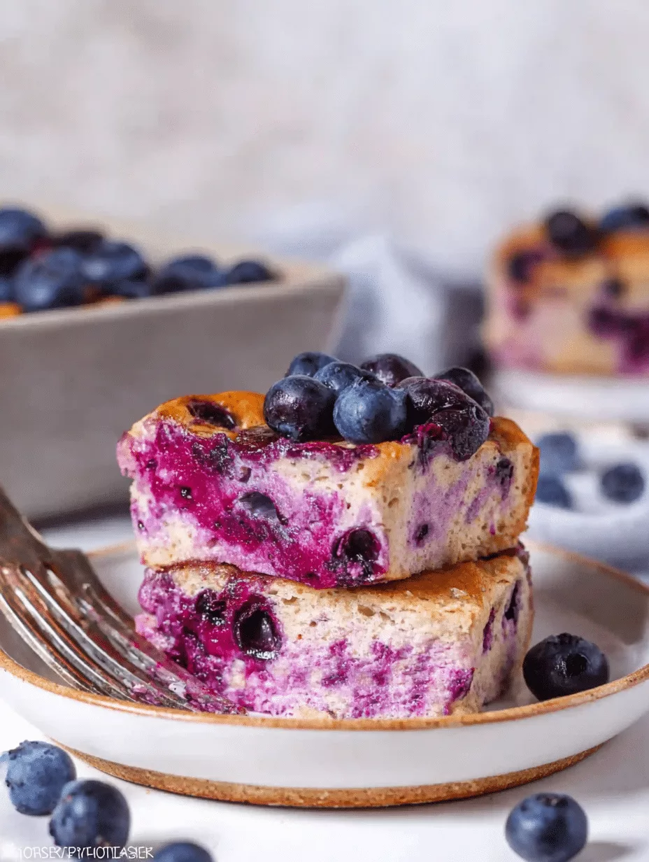 Blueberry Cottage Cheese Breakfast Bake