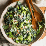 Broccoli & Kale Salad with Light Yogurt Dressing