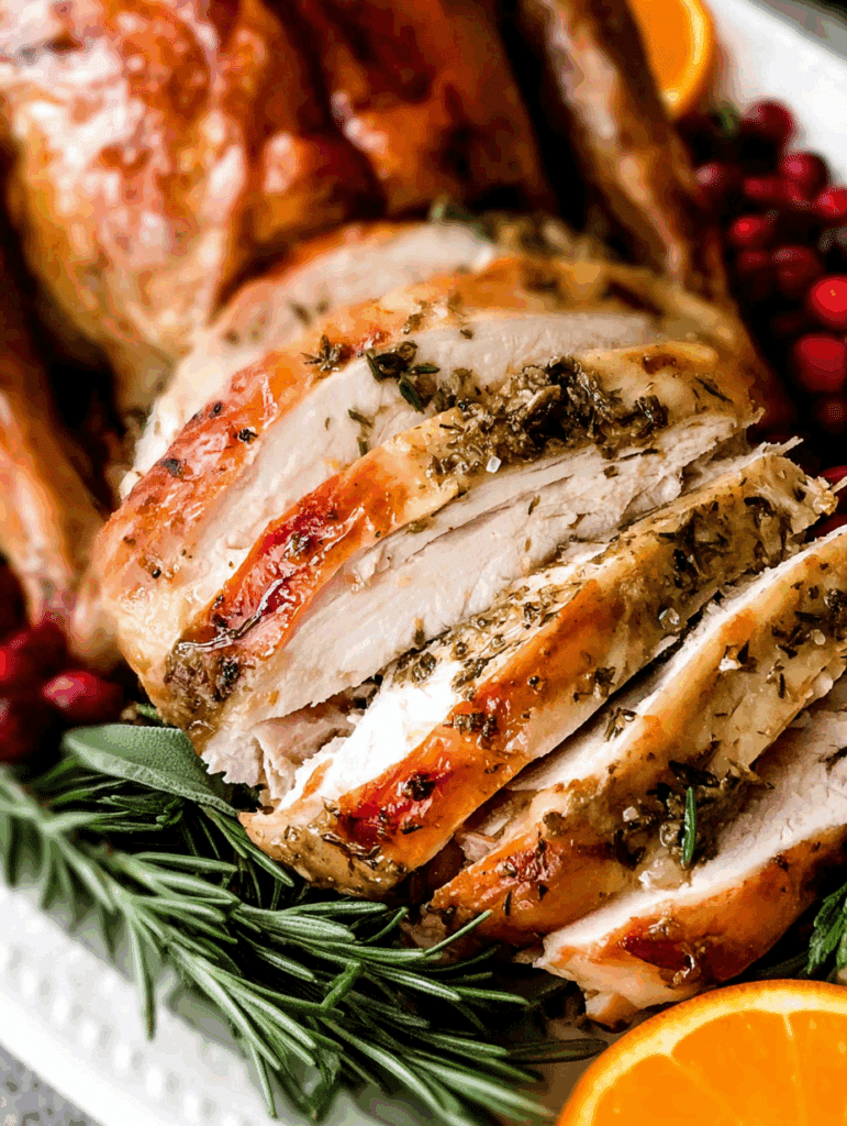 Classic Roast Turkey with Herb Butter Rub