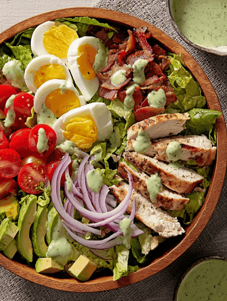Copycat Panera Green Goddess Cobb Salad With Chicken