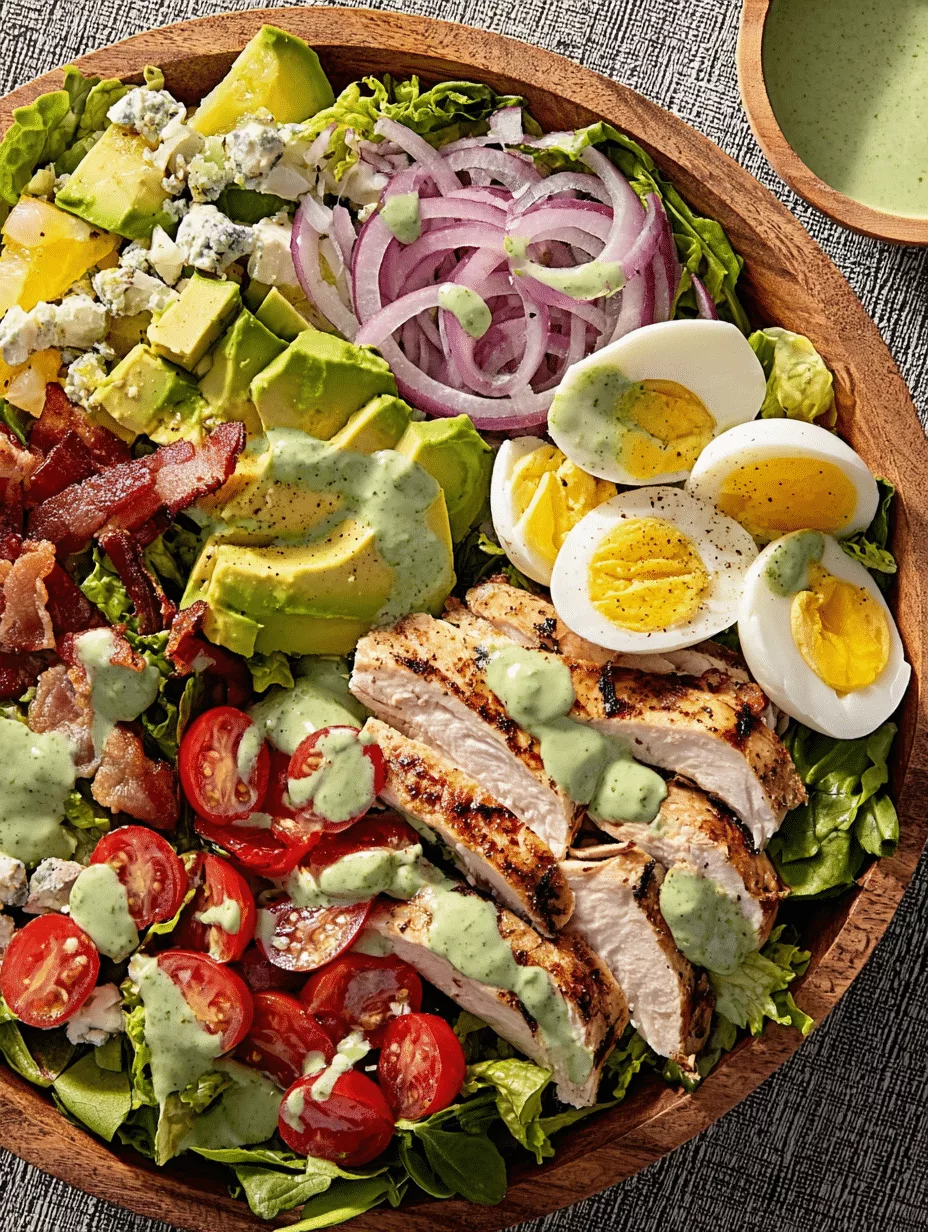 Copycat Panera Green Goddess Cobb Salad With Chicken