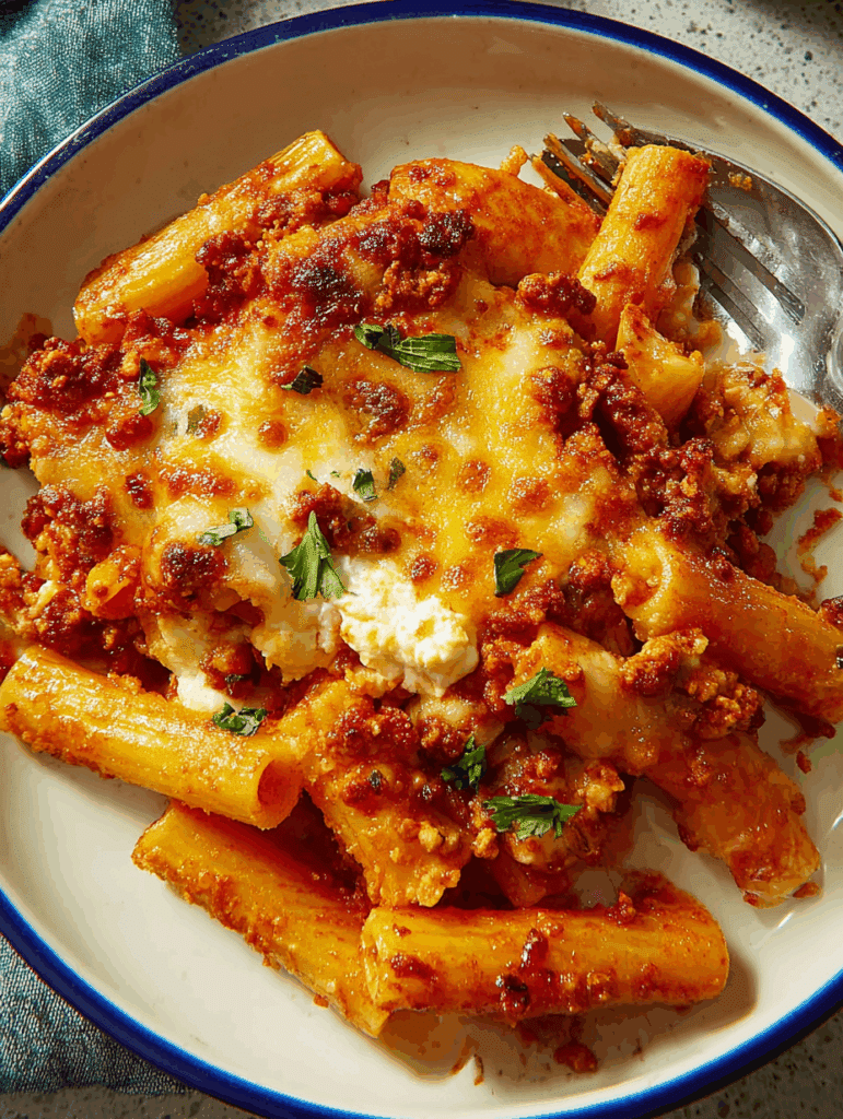 Cottage Cheese Baked Ziti