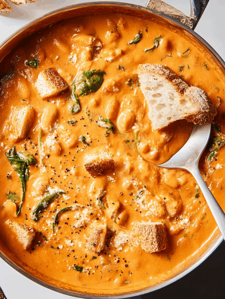 Creamy White Bean Tomato Soup