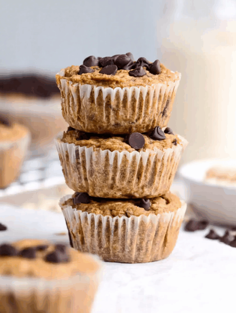 Flourless Banana Protein Muffins