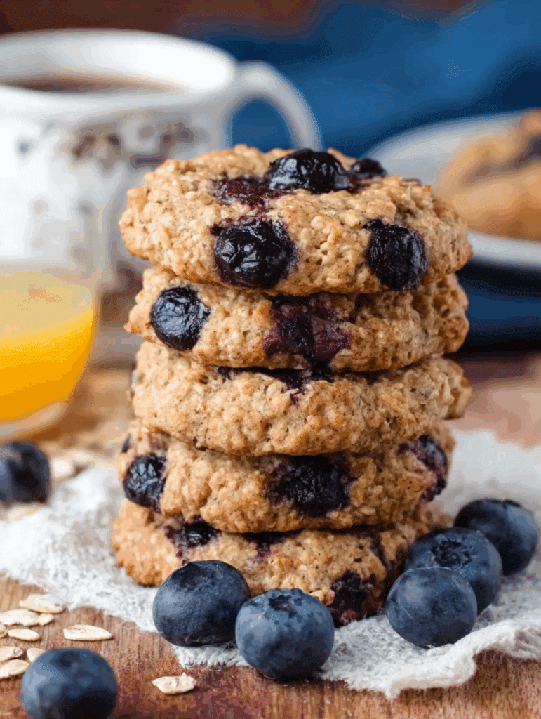 Healthy Blueberry Oatmeal Cookies