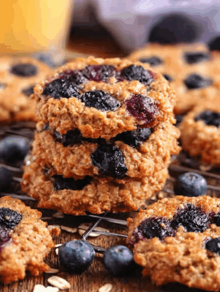 Healthy Blueberry Oatmeal Cookies