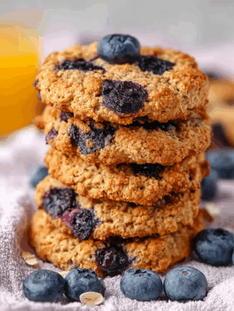 Healthy Blueberry Oatmeal Cookies