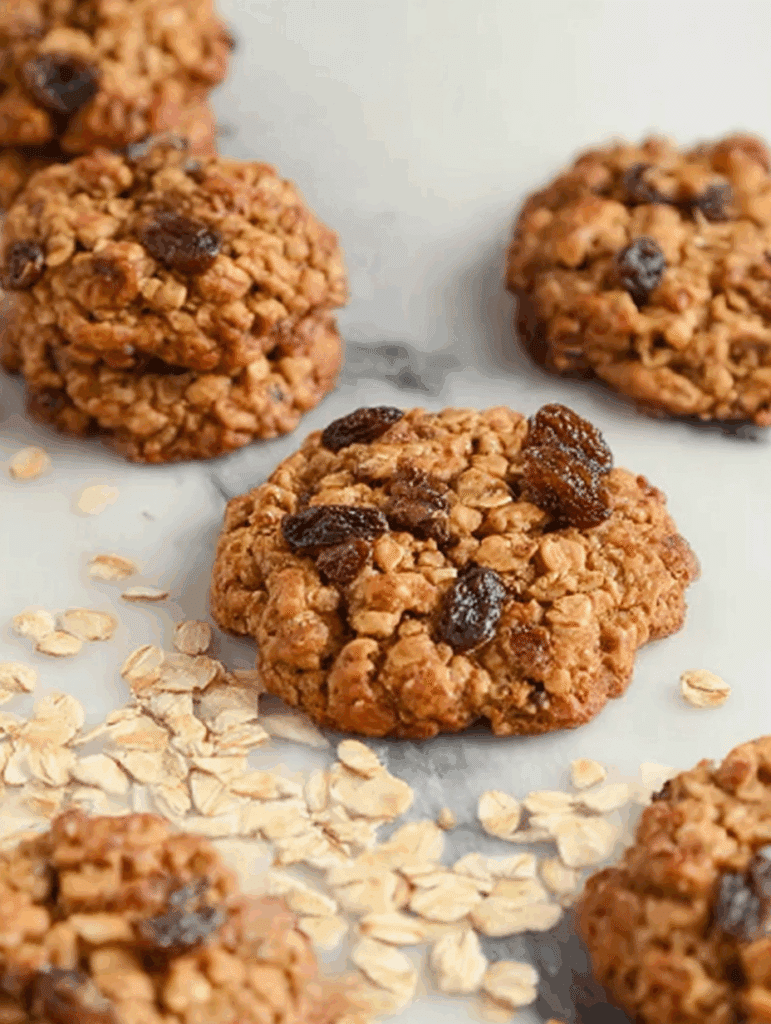 Healthy Oatmeal Raisin Cookies