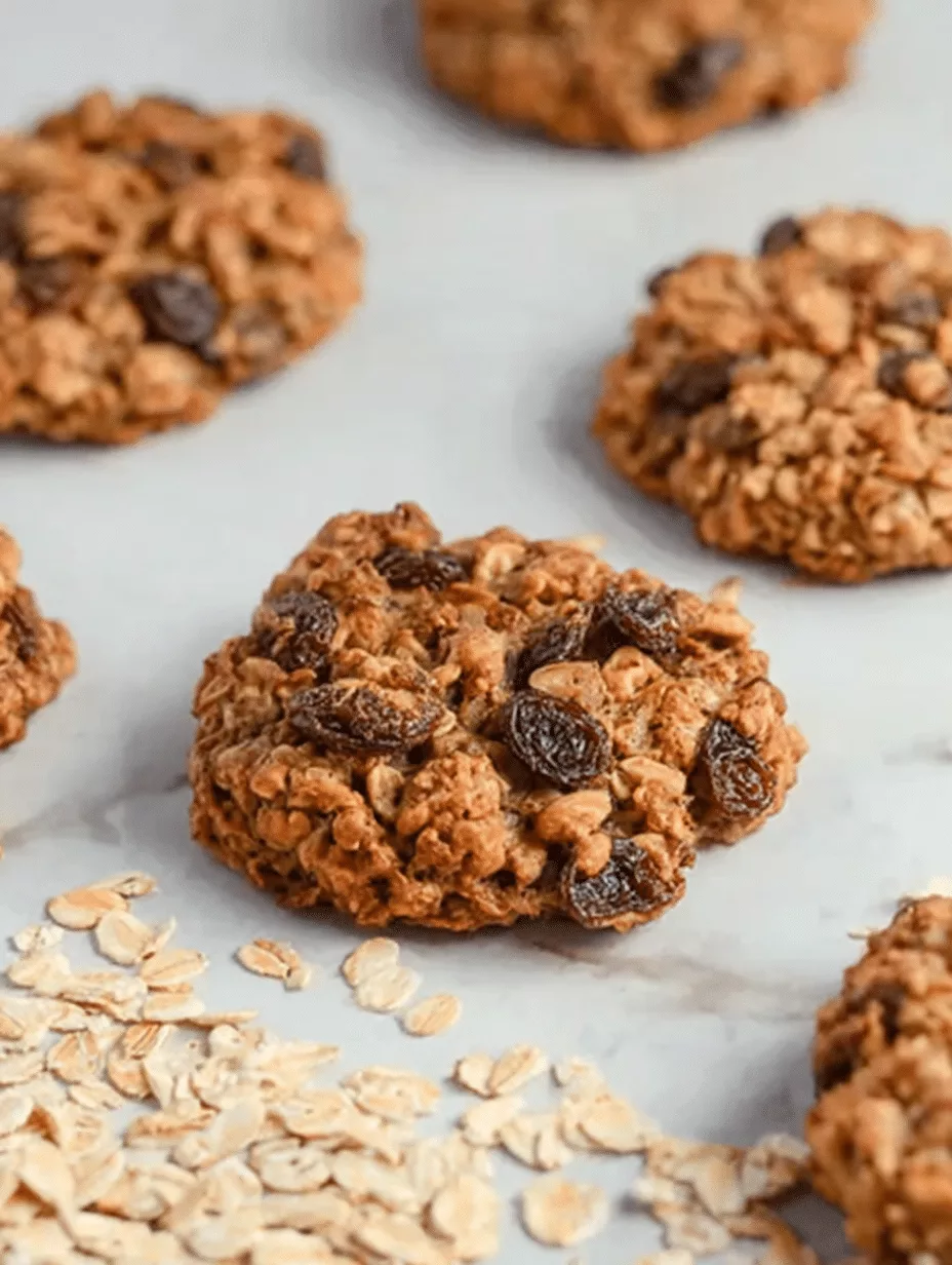 Healthy Oatmeal Raisin Cookies
