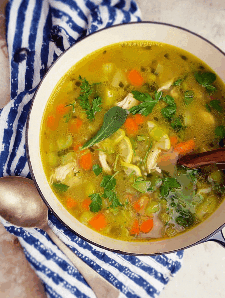 Immune-Boosting Lemon Ginger Chicken Soup