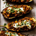 Easy Moroccan Stuffed Eggplant (beef or lamb)
