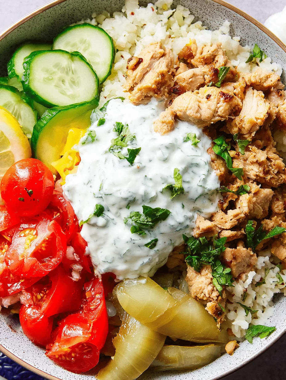 Low-Carb Turkey Gyro Bowl