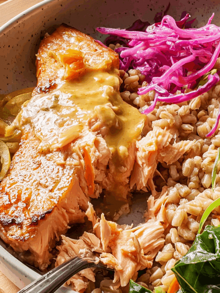 Miso Salmon & Farro Bowl