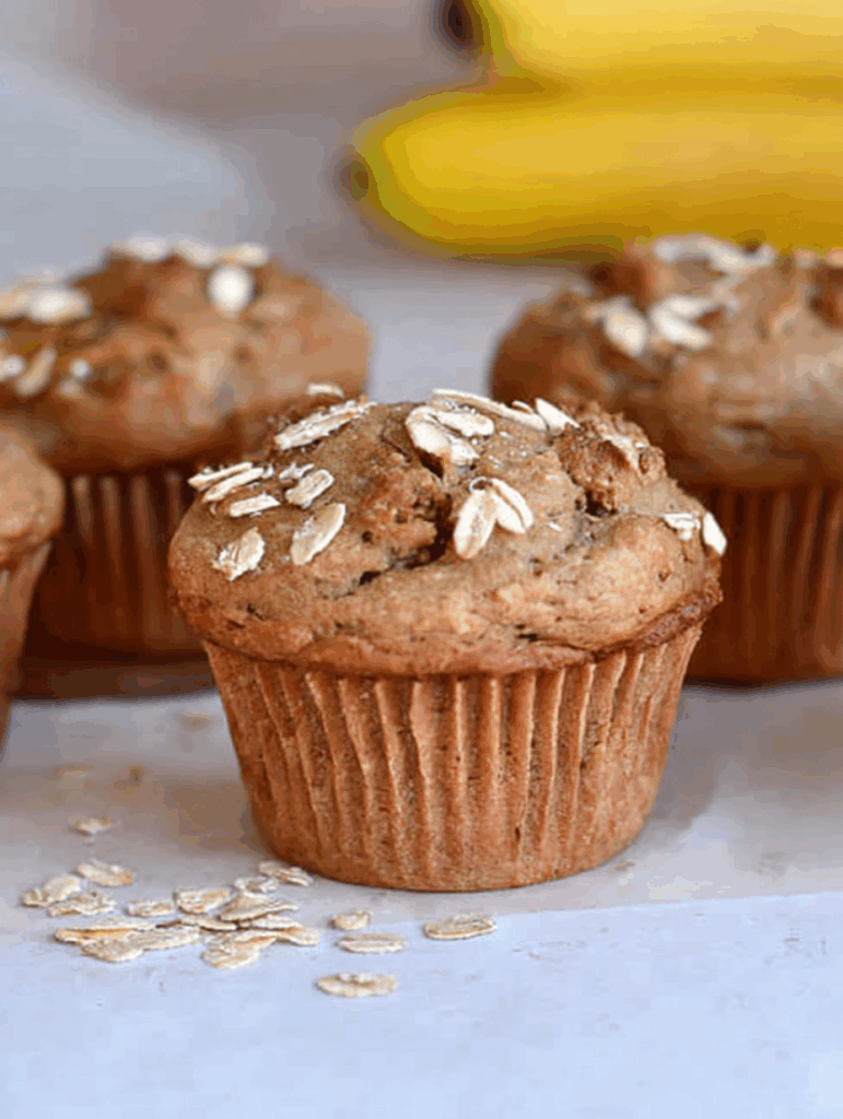 Oatmeal Banana Muffins.