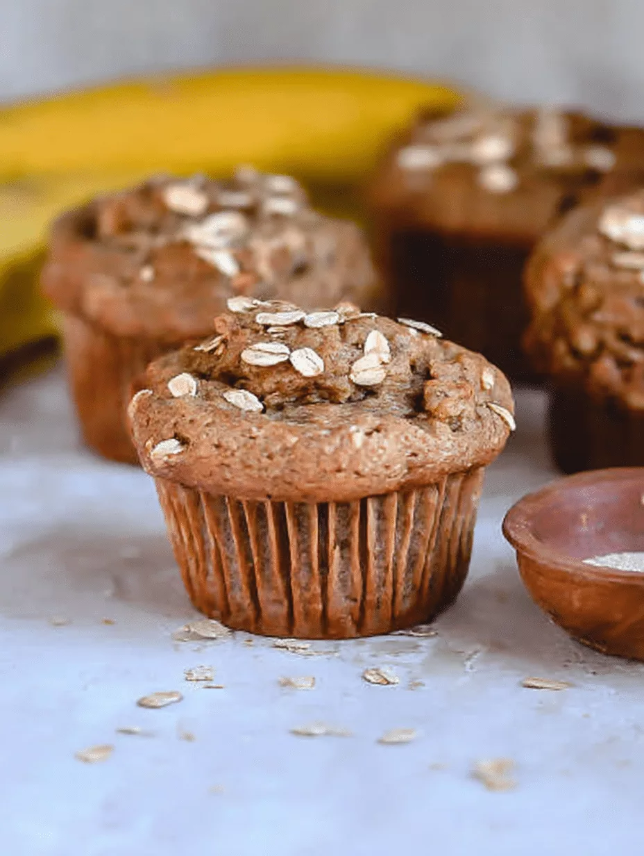 Oatmeal Banana Muffins