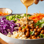 Peanut Chickpea Protein Bowls