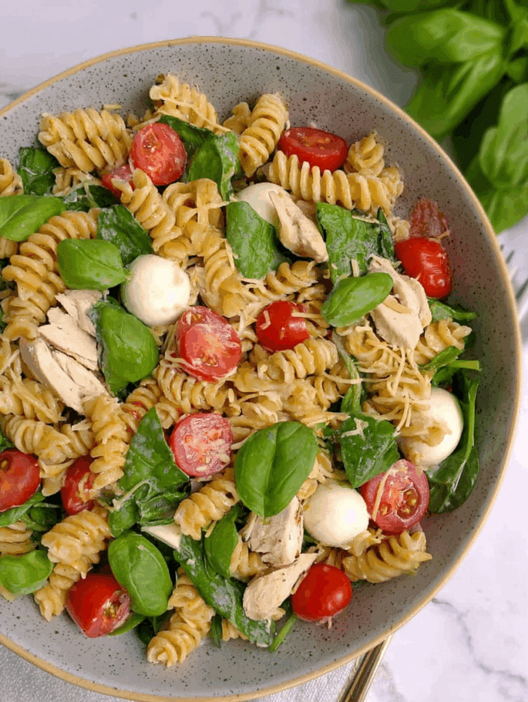 Protein Pasta Salad with Chicken