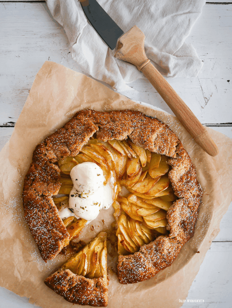 Rustic Apple Galette with Whole Wheat Crust